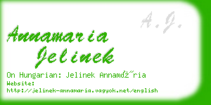 annamaria jelinek business card